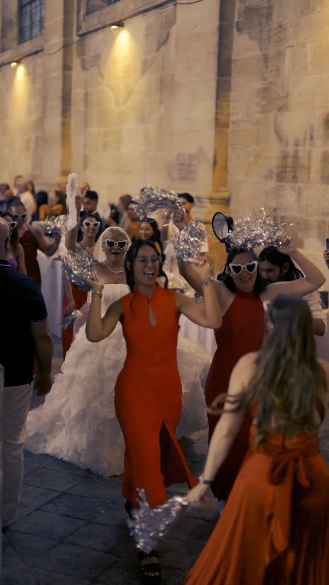 Invitées sur la piste de danse, mariage Metz